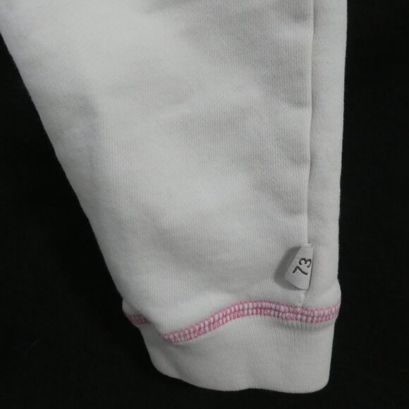 ROOTS 73 | 8.5 inch measured waist | White Sweatpants | Pink Roots Back *stains - Picture 7 of 15